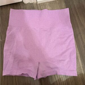 Elegant Lavender High-Waisted Women's Shorts And Top Set